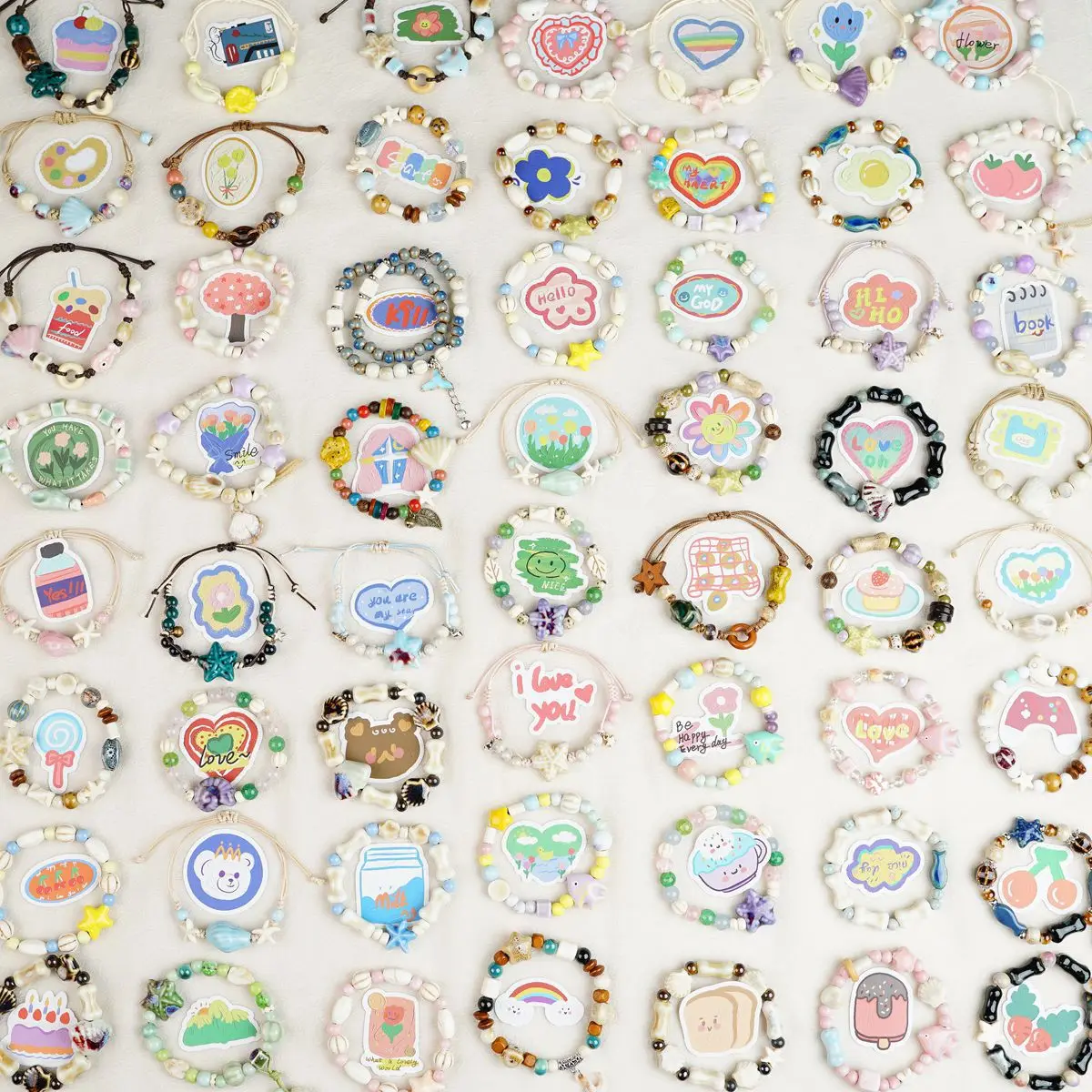 Ceramic Bracelet Niche Design High-end Sense Female, Sweet and Versatile Travel, Simple Small Fresh Ocean Series Bracelet Female