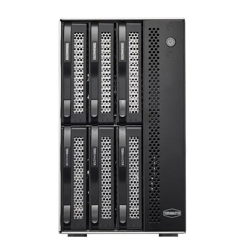 Intel quad-core enterprise-class 6-bay hard drive enclosure, 423 network NAS storage, dual 2.5G Ethernet ports.
