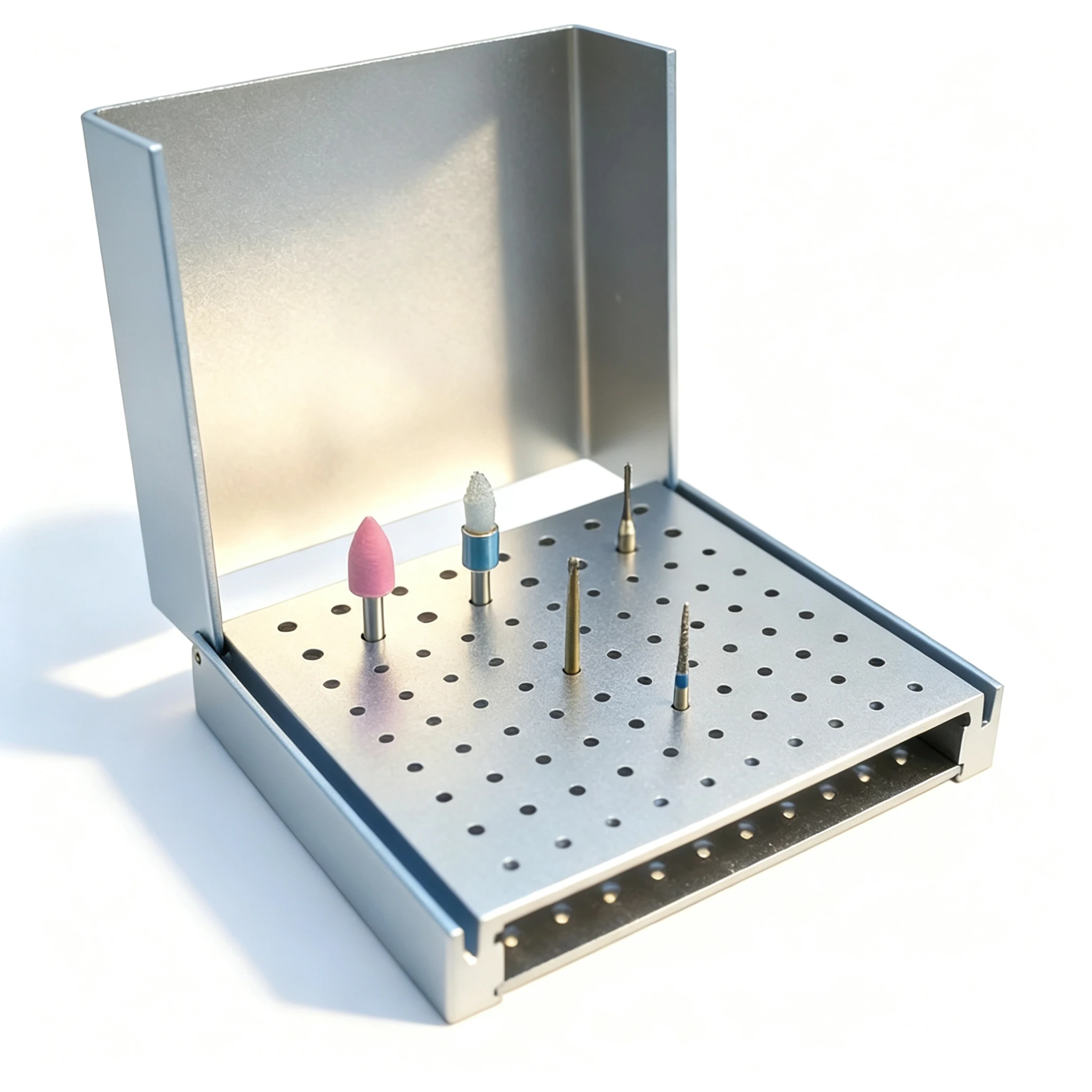 

Dental 86 Holes Burs Holder Cleaning Stand Autoclave Sterilizer For High/Low Speed Dental Burs