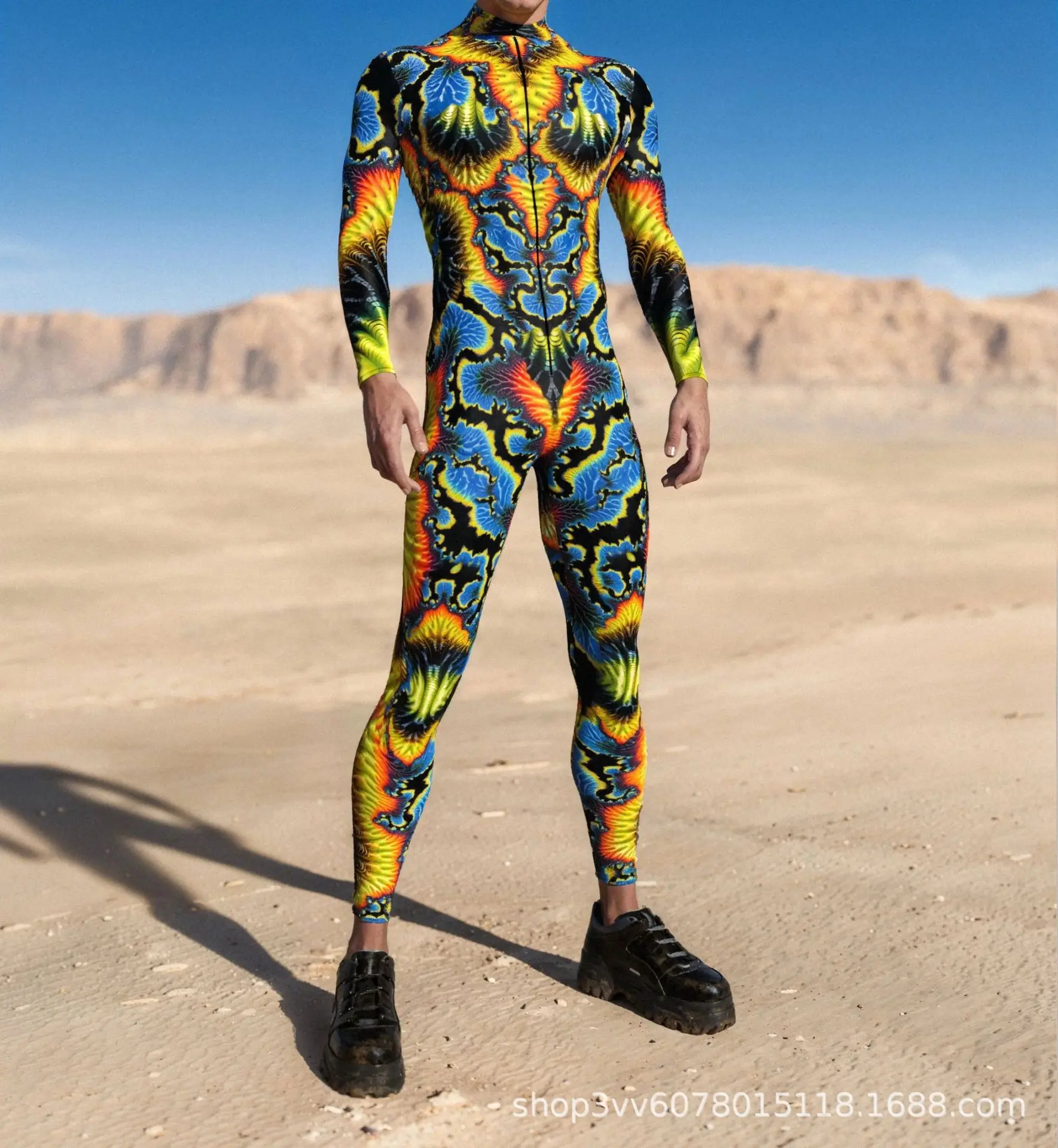 Cooler Rüstungs-Cosplay-Bodysuit Cosplay-Jumpsuit Steampunk-Punk-Kostüm Halloween-Party-Show-Auftritt Herren Zentai-Anzug 2026 – Detail 21