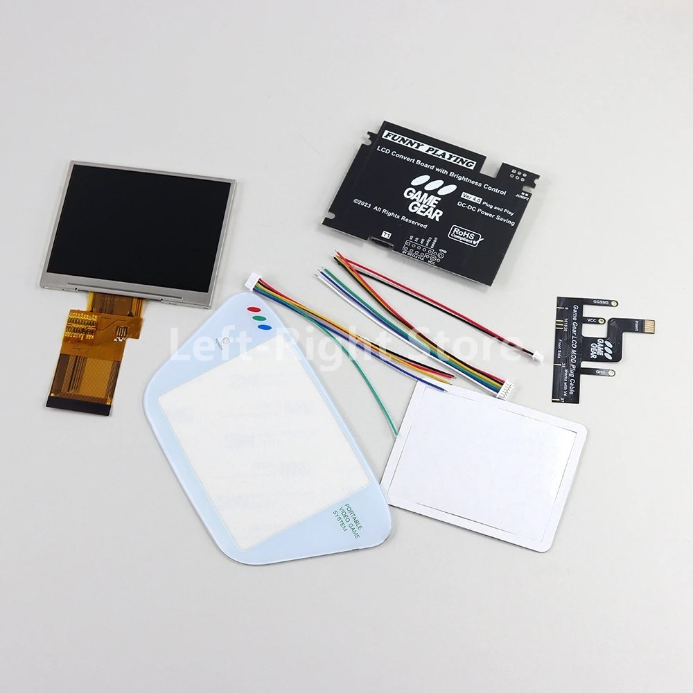 1 مجموعة كاملة الشاشة IPS V4 LCD أطقم ل SEGA لعبة والعتاد سطوع الضوء العالي V4.0 LCD الخلفية شاشة ل SEGA GG