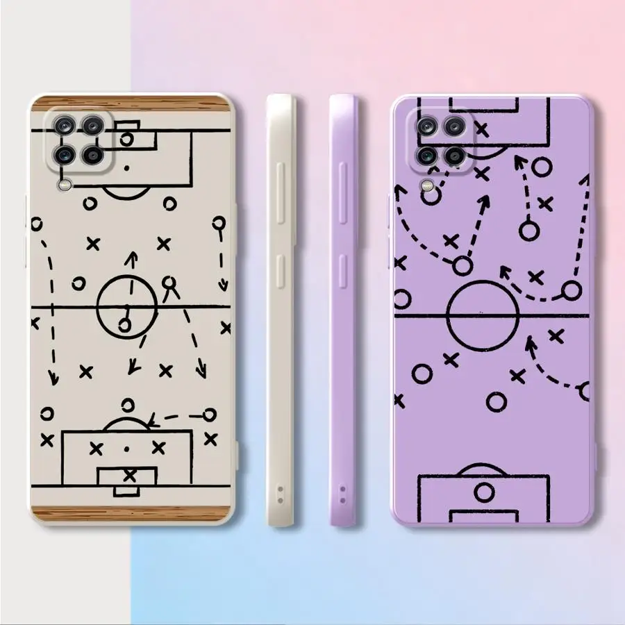 Football Creative Pattern Case for Samsung Galaxy A53 A03 A50 A56 A20s A06 A04 A05 A30s A71 A73 A02s Phone Cover