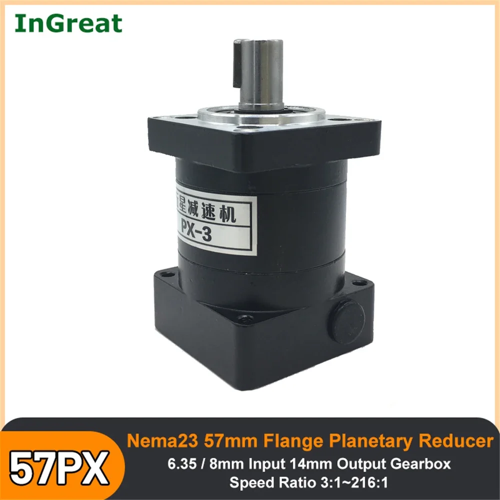 

Nema23 Planetary Gearbox Speed Reducer Step-down Gearbox 14mm Shaft 57 Stepper Motor Reducer Planetary Gearbox Nema 23