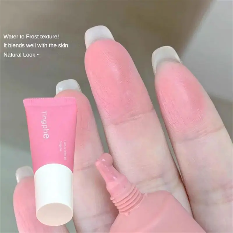 3D Air Feeling Matte Liquid Blush, Cor De Damasco Láctea, Fácil de Aplicar Maquiagem, Cuidado Facial