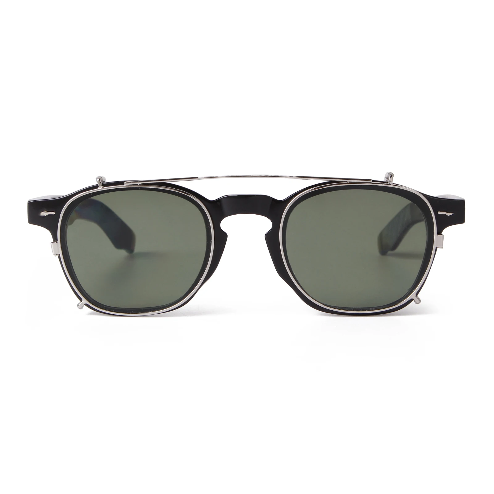 Vintage Niet Steampunk Clip auf Sonnenbrille Frauen Männer Klassische Quadratische Abnehmbare Flip Polarisierte Linse Sonnenbrille Gafas De Sol UV400 – Detail 10
