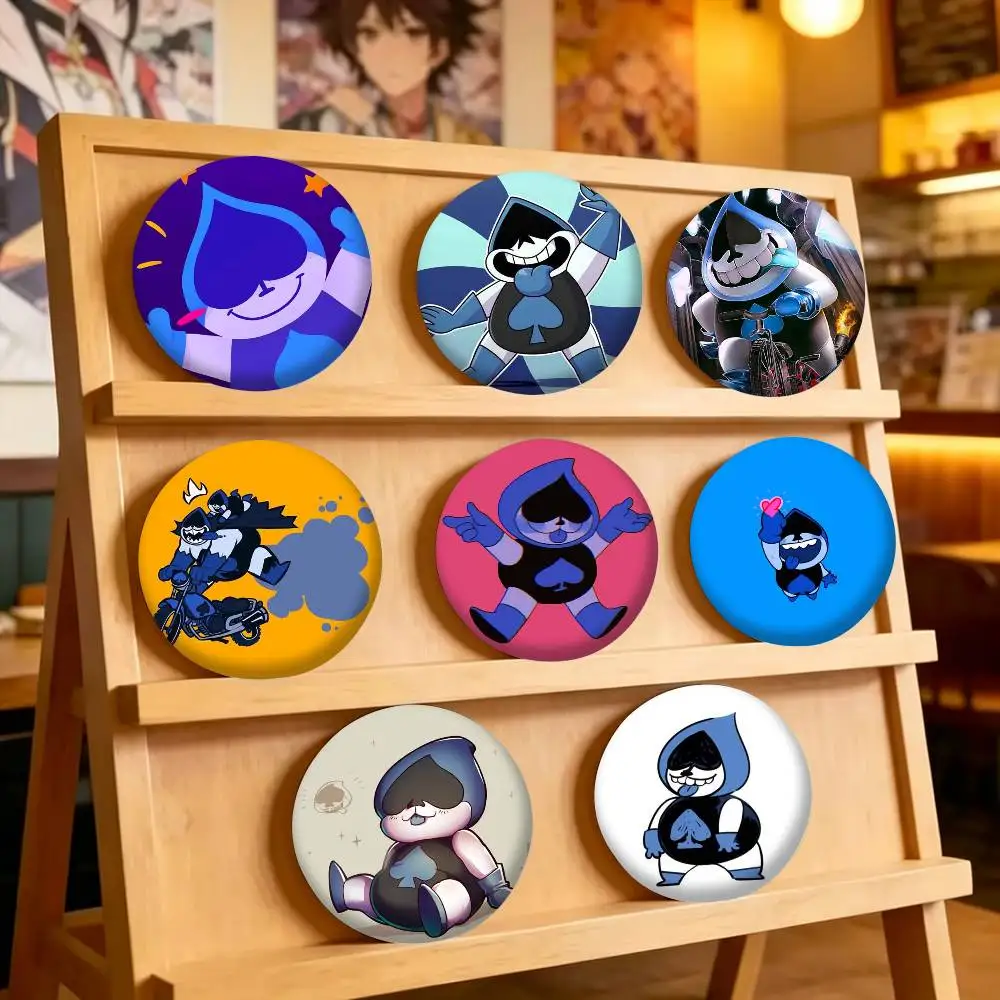 Hot Game D-Deltarune Lancer 25mm 32mm 44mm 58mm 75mm Brooches Badges Pins for Accessories Gift