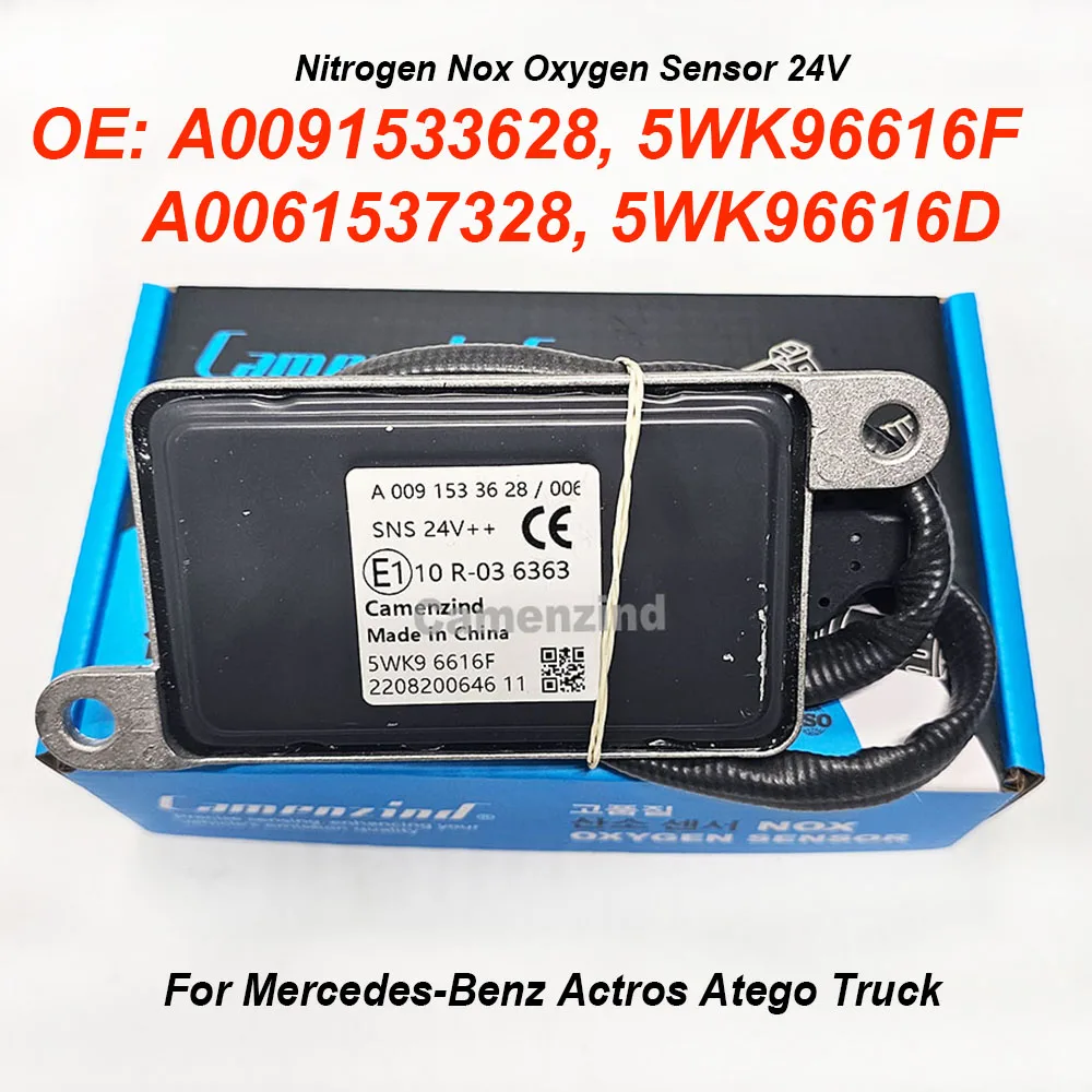 

5WK96616F 5WK96616D A0091533628 A0061537328 Датчик Nox 24 В для Mercedes-Benz Actros Atego LKW EURO 4 5 6 0091533628 5WK96616E