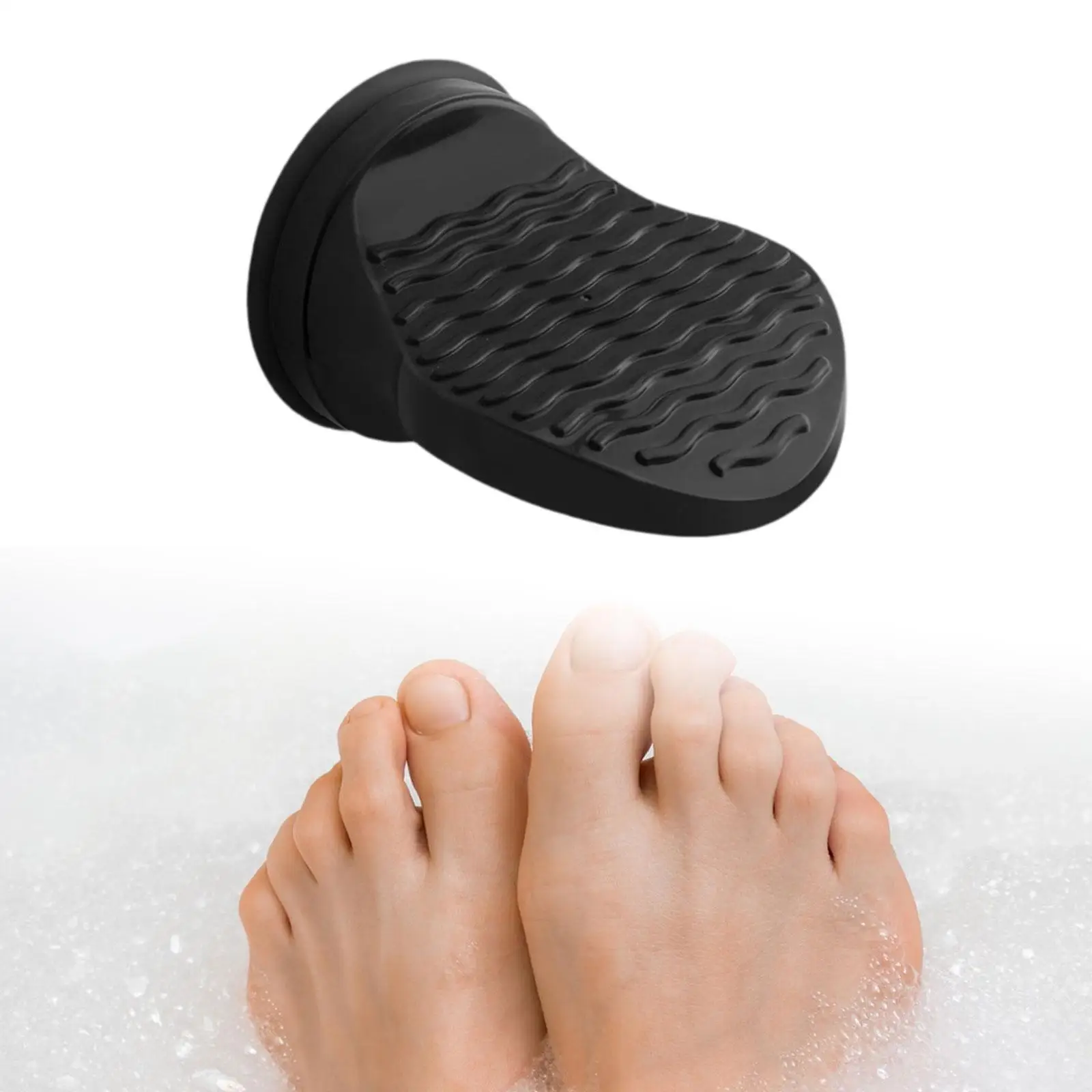 Wall Mount Shower Foot Rest Plastic Shaving Leg Stand Adjustable Position Suction Cup Stable Pedal for Bathroom