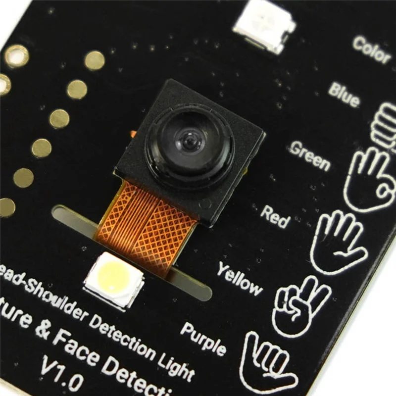 

AT93-AI Visual Gesture Human Presence Tracking Sensor 5 Gesture Range 3 Meters 10 Facial Tracking Mind+Graphical Programmin