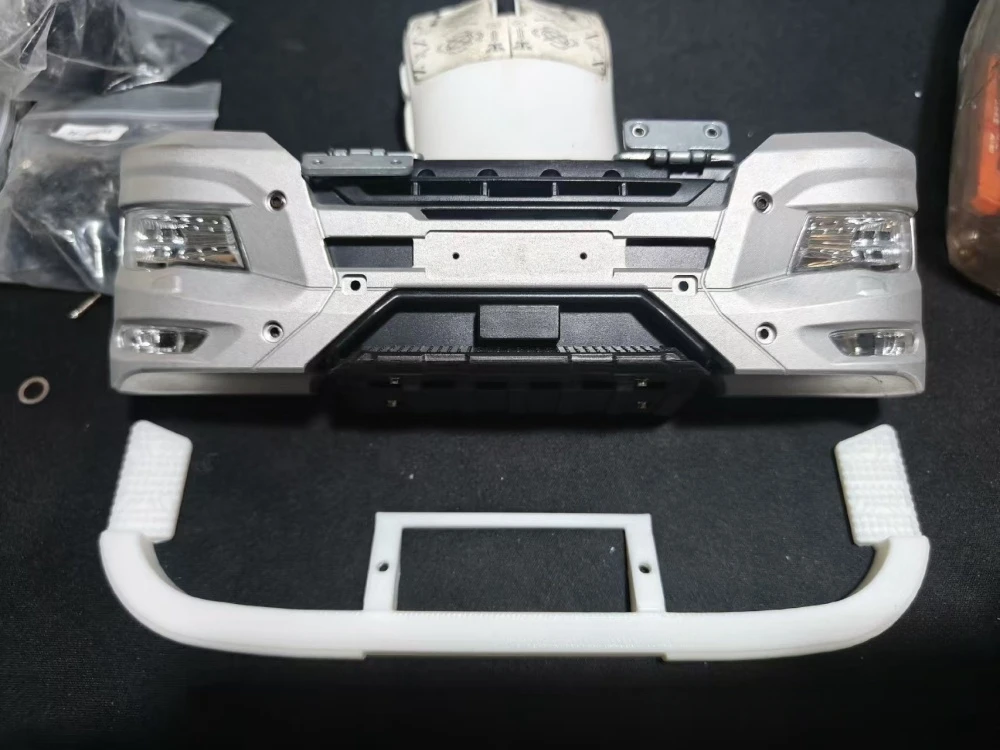 3D printing Front Bumper fit Lesu MAN TGS Model Racing Dump Truck 1/14 scale