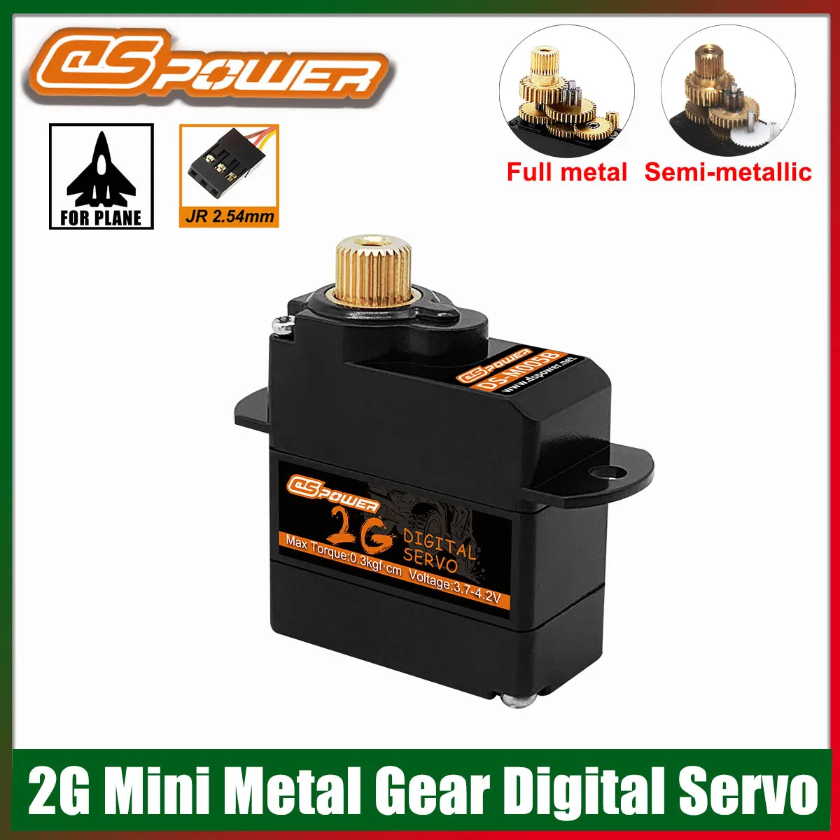 Dspower 2G ミニメタルギアデジタルサーボコアレスモーター RC カー航空機飛行機固定翼ヘリコプタードローンロボットモデル部品用