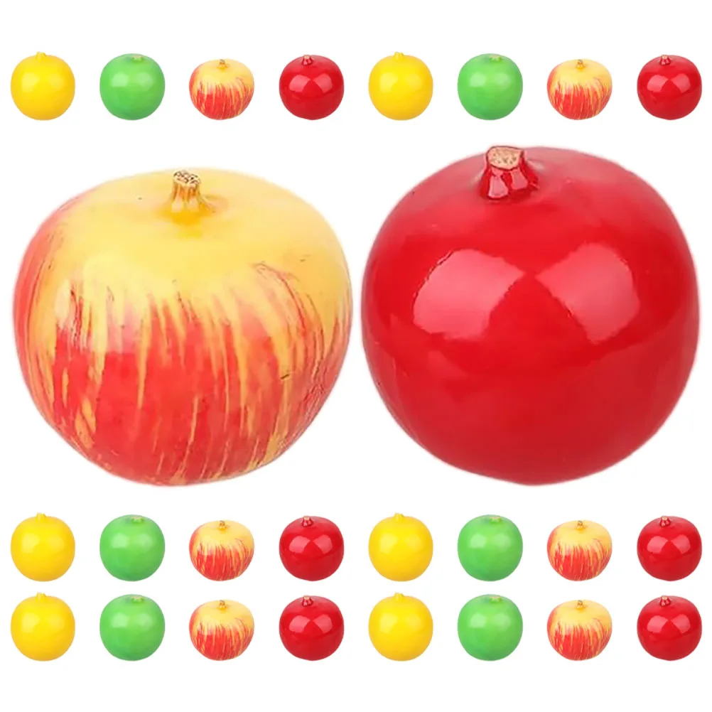 

WHAMVOX 60pcs Lifelike Fake for Birthday Christmas Home Decor Simulation Fruits Artificial Foam Decoration for Girls