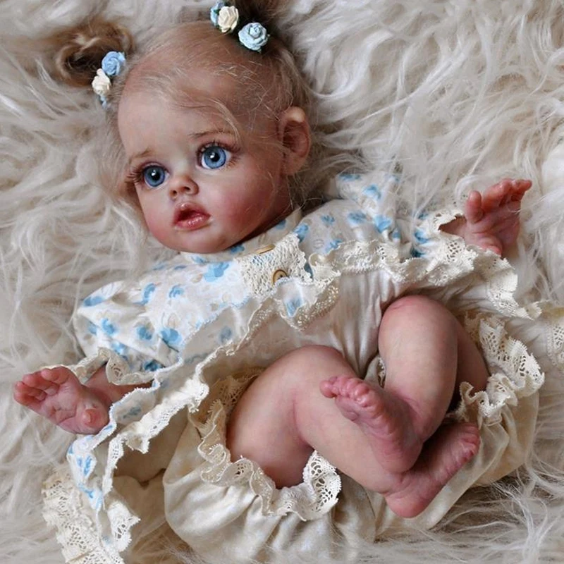 

Reborn Baby Doll 12 Inches Lifelike Newborn Flo Mini Elf Vinyl Unpainted Unfinished Doll Parts DIY Blank Doll Kit