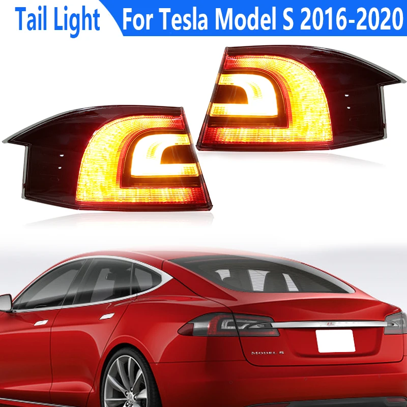 

Car Outer Rear LED Tail Light For Tesla Model S 2016-2020 Rear Turn Signal Light Brake Parking Lamp Driving Lamp Car Accessories