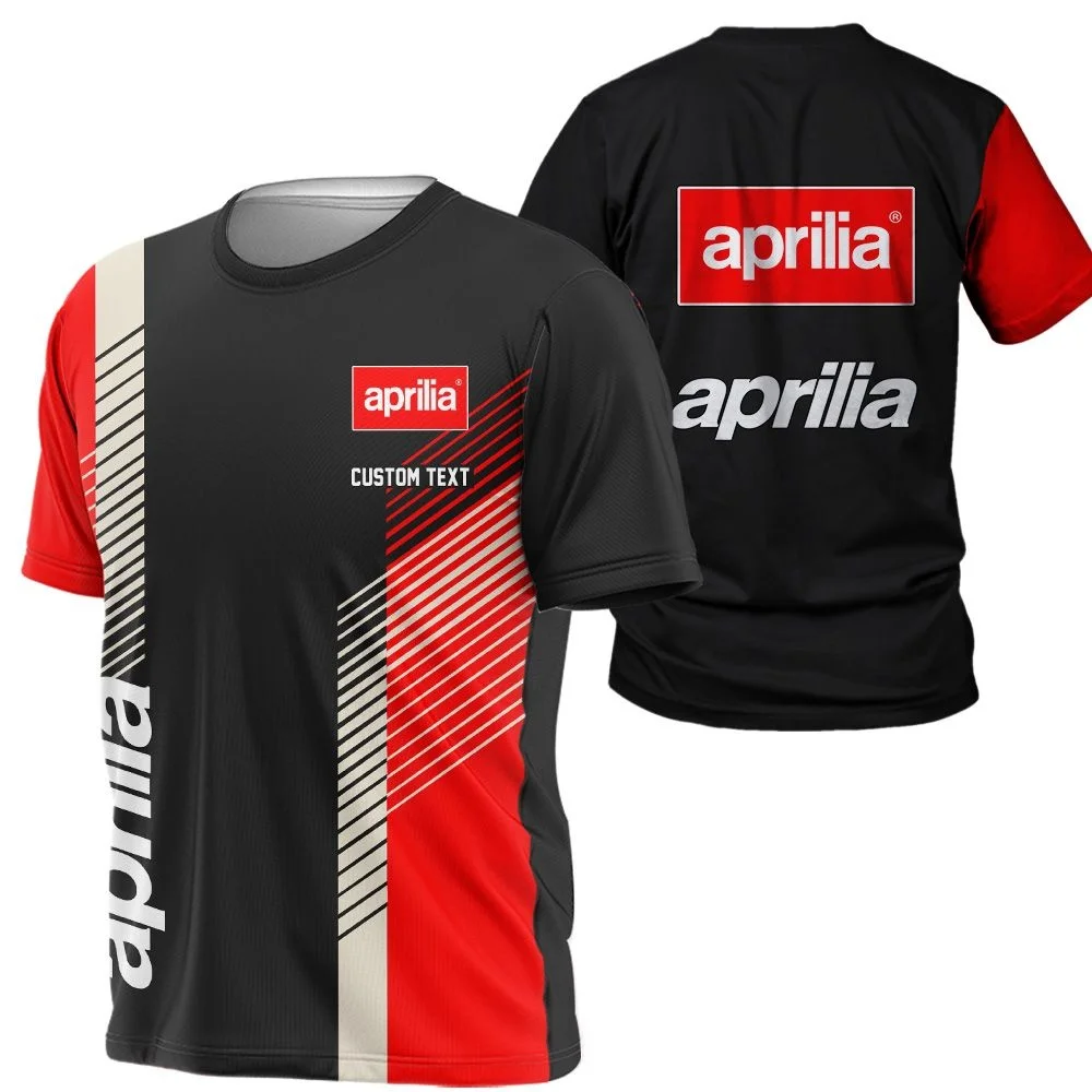 

Men's Locomotive Quick-drying T-shirt Aprilia Printing Sports Comfortable Breathable Sweat-absorbing Racing Suit T-shirt MOTO