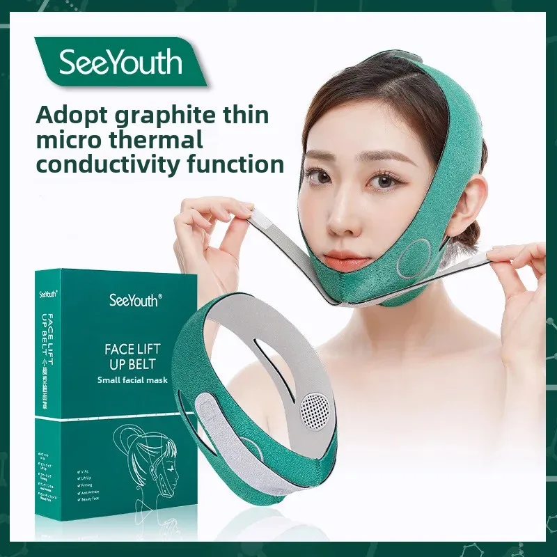 Seeyouth V-Shape Face Mask with Breathable Porous Skin Tightening Jawline Sleeping Mask for Facial Slimming and Beauty Health