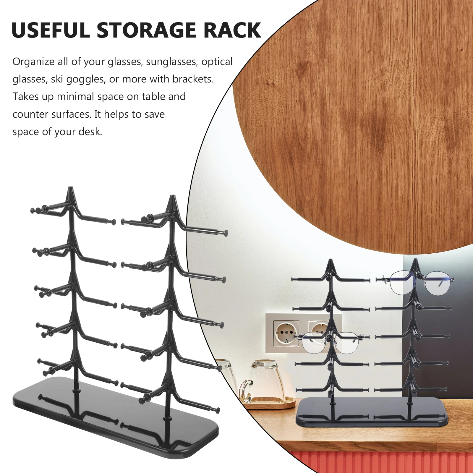 Glasses Display Stand Sunglasses Rack Frame Holder for Multiple Pp Organizer Man Storage