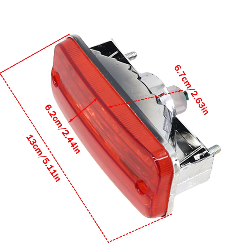 Fol Tail Light Front Headlight LED Lampshade for Beach Bike ATV Off-Road Motorcycle Kart