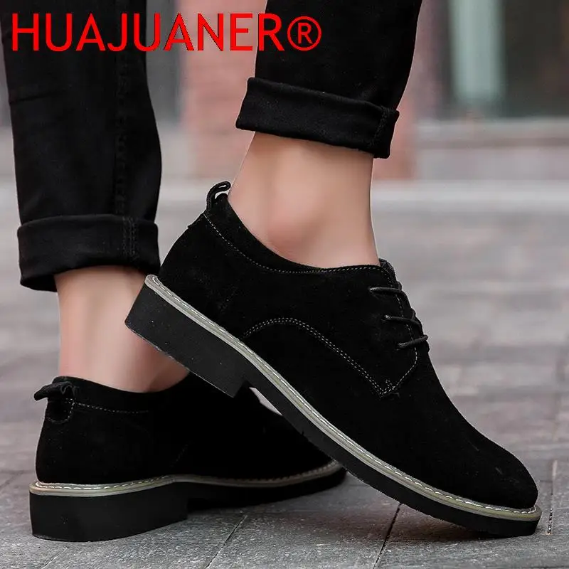 Mens Shoes Suede Leather Fashion Shoes Leisure Walk Casual Shoes Business Dress Shoes Classic Comfortable Spring Autumn Sneakers