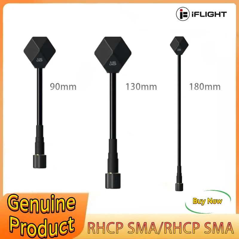 IFlight Albatross V2 .1 SMA 5.8GHz 2.4dBi Antenna LHCP RP SMA / RHCP SMA90MM/130MM/180MM for FPV Racing Drone Part