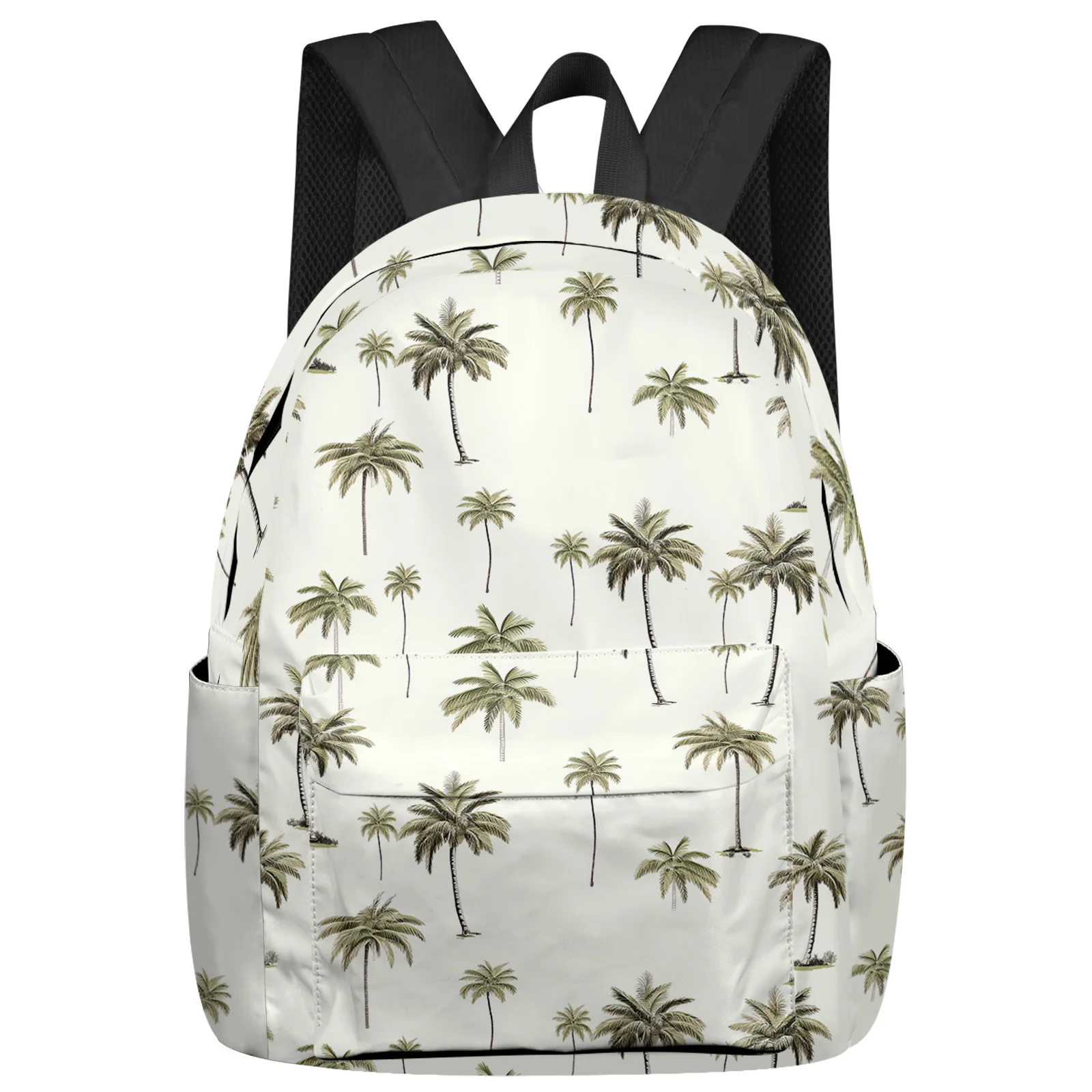 Palm Trees Plant Leaves Student School Bags Laptop Custom Backpack For Men Women Female Travel Mochila