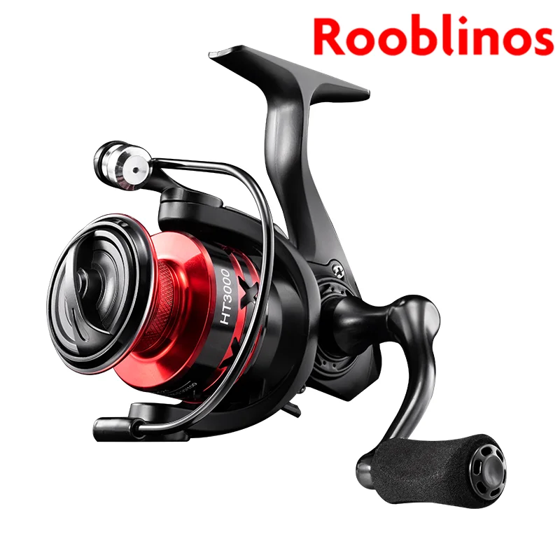 Rooblinos HT Spinning Fishing Reels For Saltwater Freshwater Metal Spool Left/Right Interchangeable Trout Carp Fishing Tackle