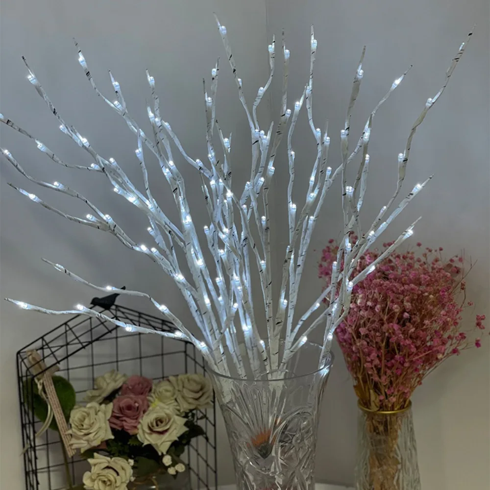 

Battery Operated LED Simulated Tree Branch Light Bendable Home Bedroom Decor Fairy Lights 20LEDs Multi-Color