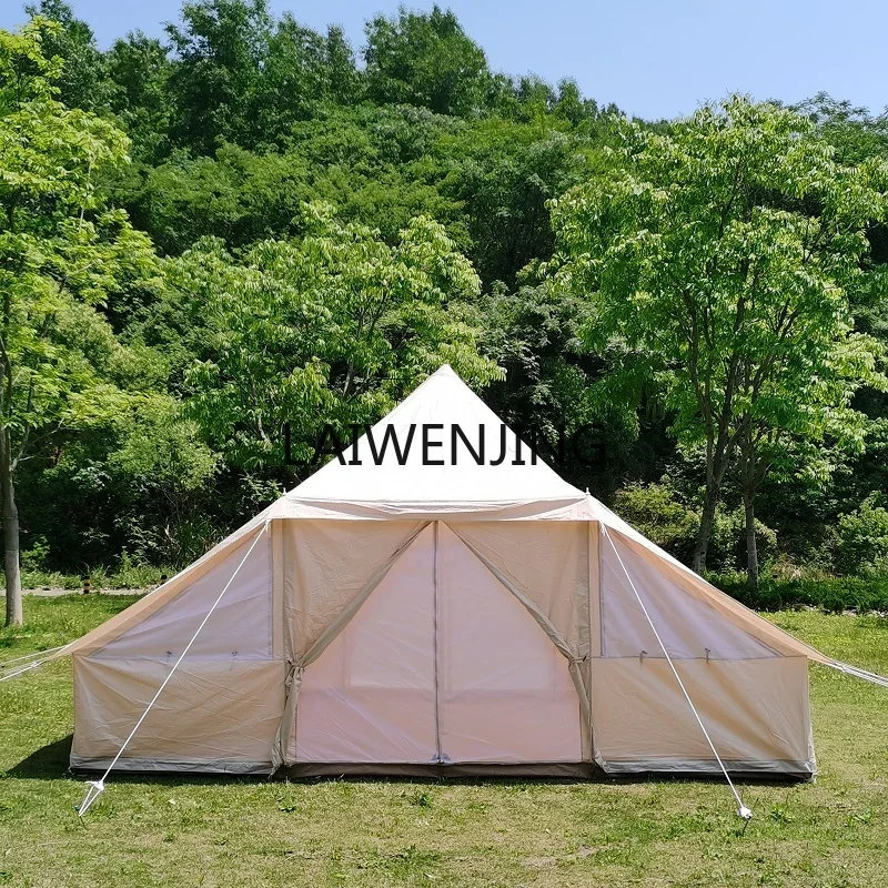 LYN outdoor cotton tent multi-person camping bell-shaped waterproof hotel camp tent