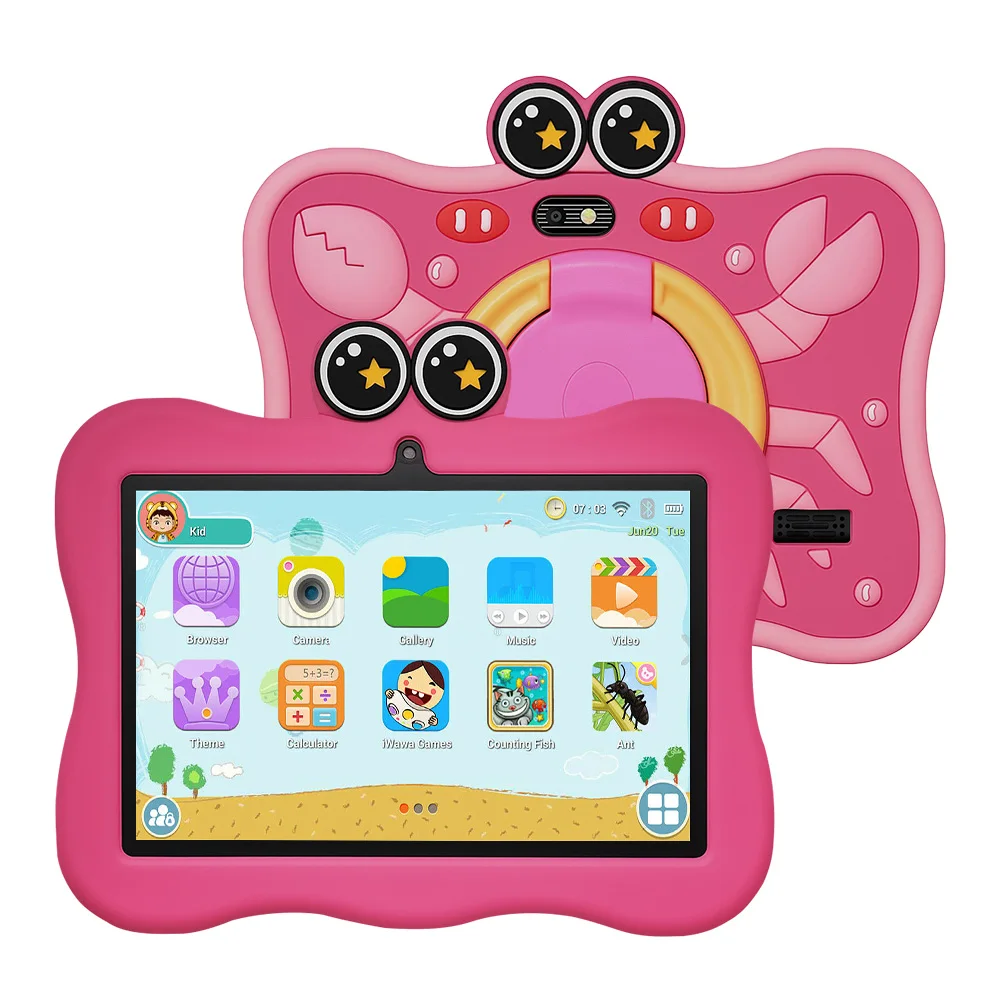

2025 Latest Version 7.0-inch Android Tablet WiFi Bluetooth Education Software Installation Android 13 System 4000mAh 4GB+64GB