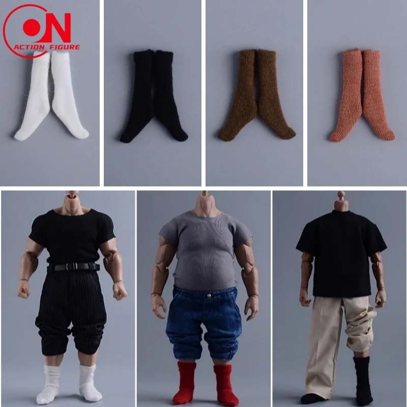 ATStory 1/12 1/9 Bilancia Addensare Calzini di Colore Solido Modello Vestiti Accessori Misura 6 pollici Maschio ADAM Romankey USM003 Action Figure