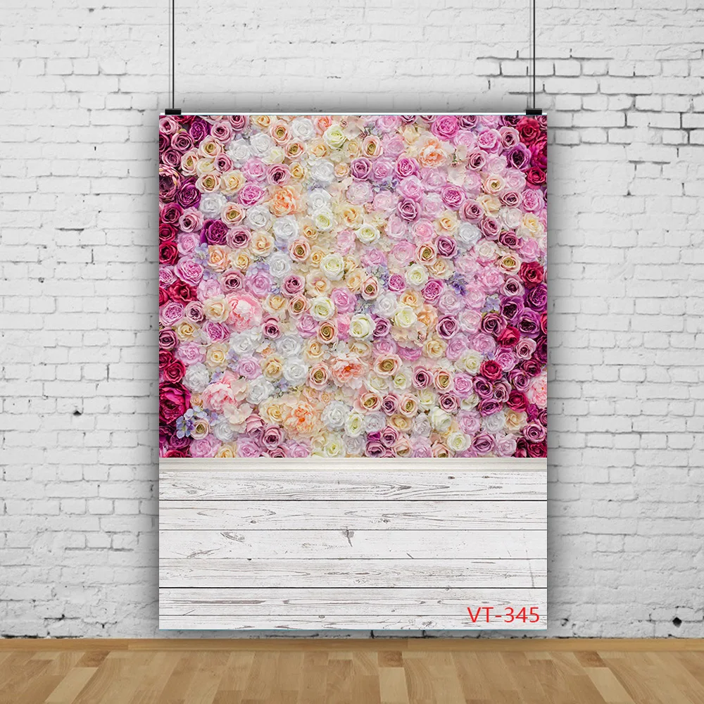 

SHENGYONGBAO Spring Landscape Flower Valentine's Day Homemade Flooring Background Photos and Newborns Photography VT-12