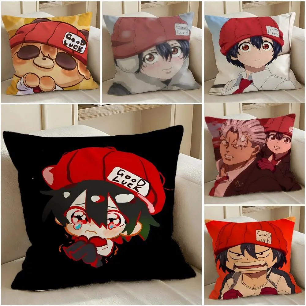 Anime Undead Unluck Cushion Cover Pillow Short Plush Warm CreamStylel Cushion for Living Room Bedroom Sofa Ideal for Gifting