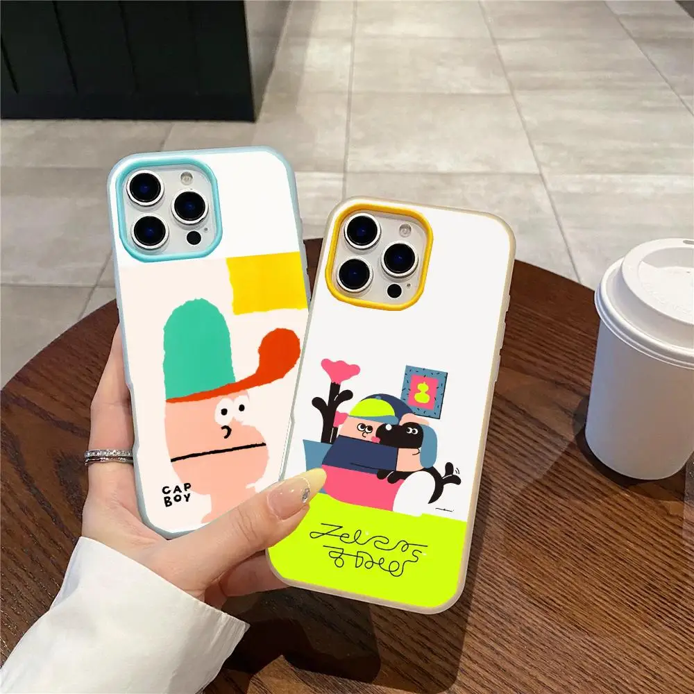 Monu_art_graphic Phone Case Jelly Dual-Layer Shockproof Phone Case for iPhone 17 16 15 14 13 12ProMax