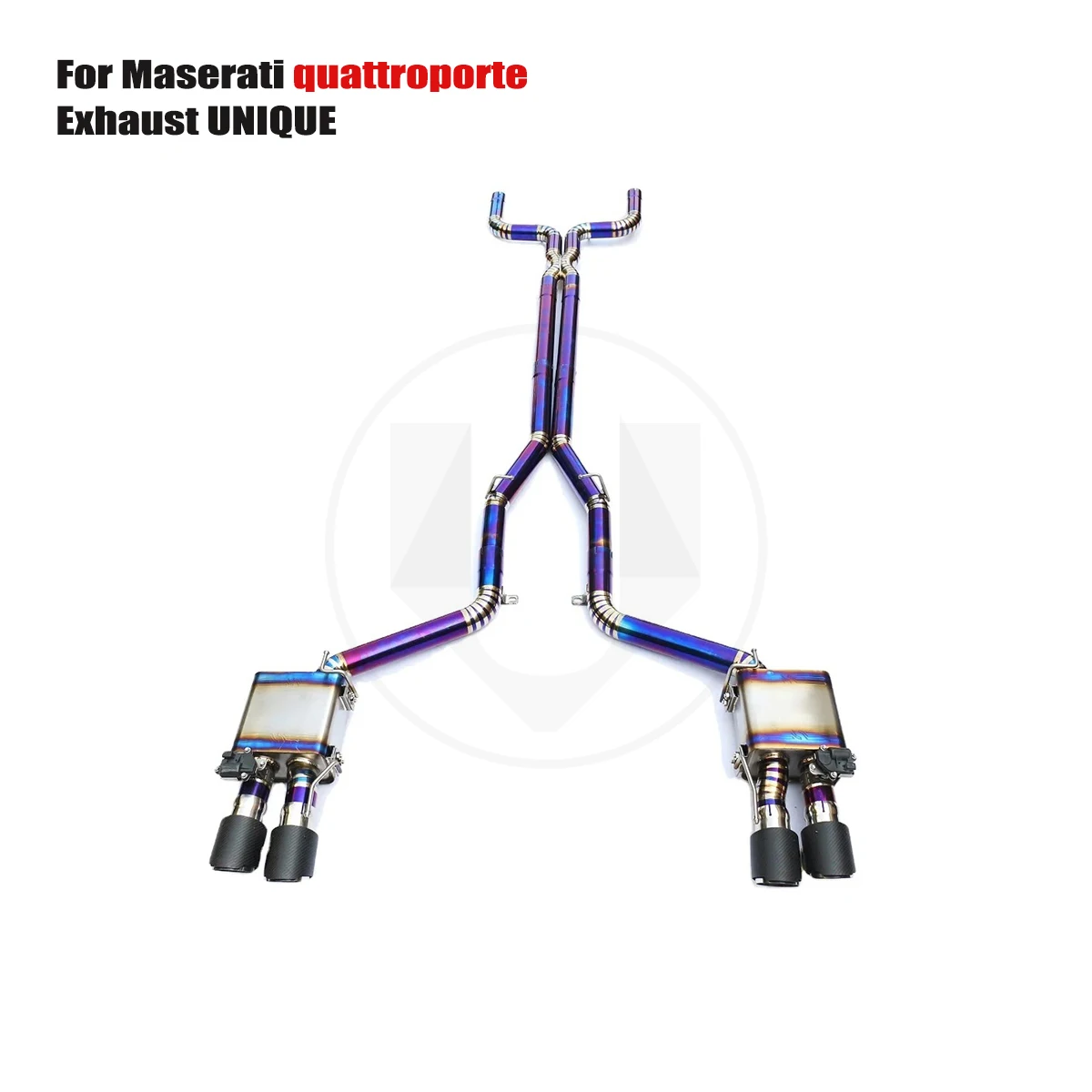 

UNIQUE For 2013+ Maserati Quattroporte 3.0T 3.8T performance valve titanium exhaust system TC4 titanium alloy exhaust muffler