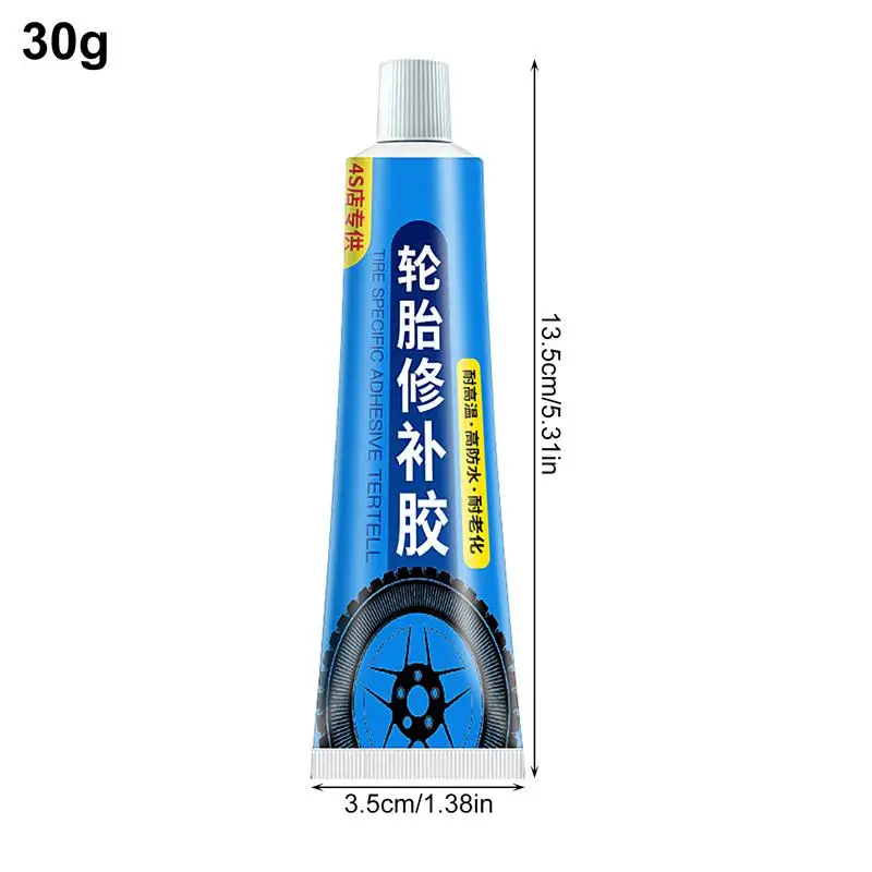 Seal Tire Glue Multifunctional 30g Crack Repair Adhesive Rubber Bonding Glue Sidewall Puncture Motorcycles Automobile Accessory