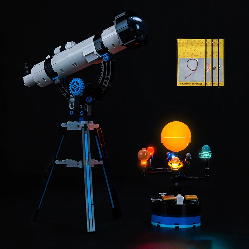 

Светодиодная подсветка Vonado 5V подходит для подарочного декоративного светильника модели 31378 Space Exploration Telescope (модель в комплект не входит).