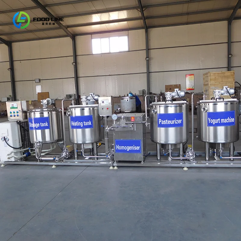 Small Yogurt Line 100L Pasteurizer Homogenizer for Commercial Dairy Factory Use Custom