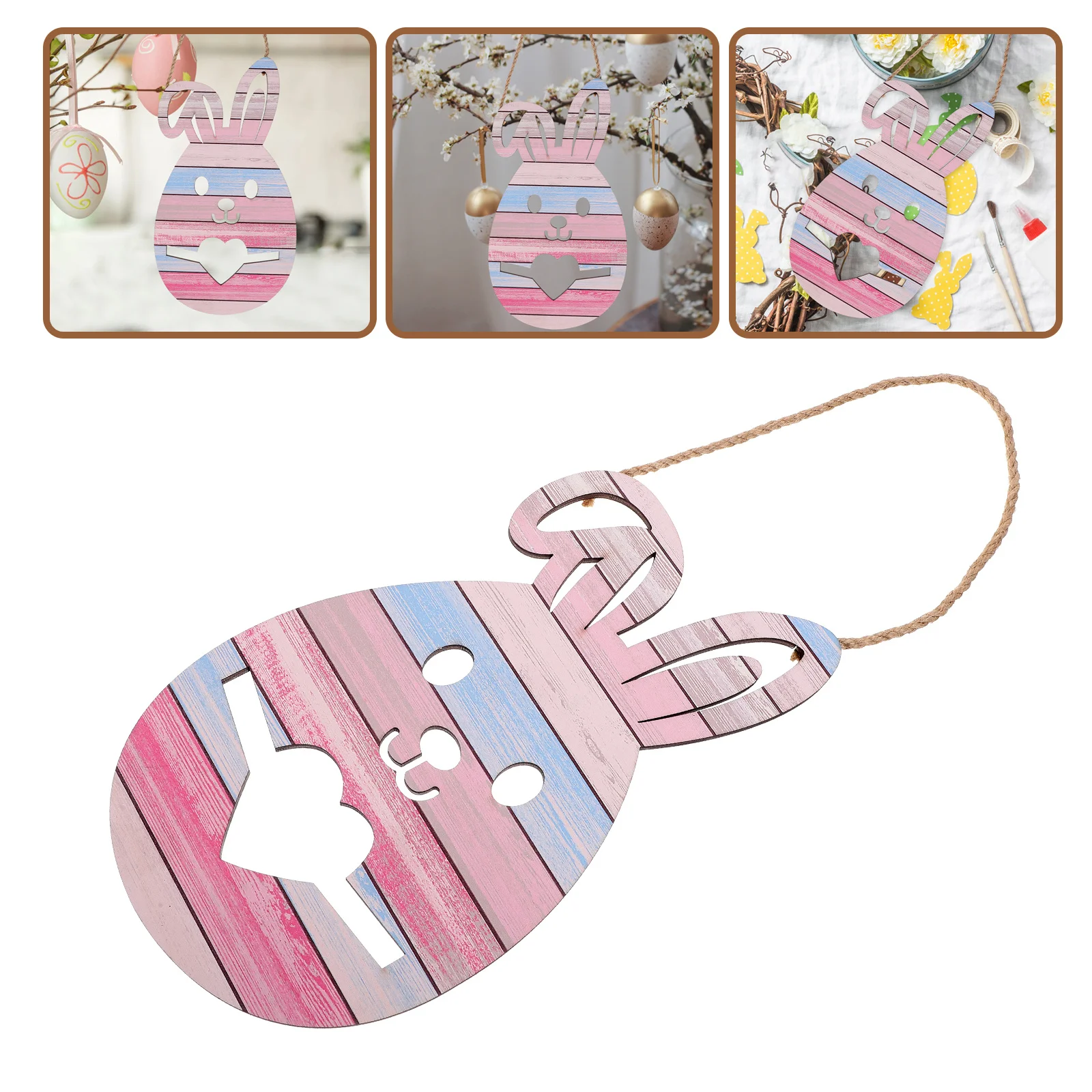 

Easter Wooden Door Sign Hanging Plaque Unique Design Festival Home Decor Easter Wall Hanging Decor