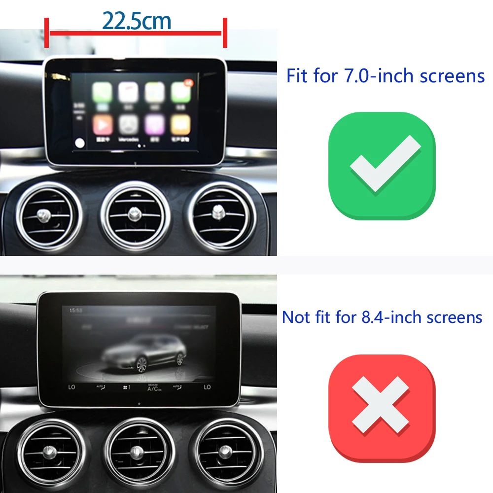 For Mercedes-Benz C Class W205 2015 - 2018 GLC  2016 - 2019 Car Phone Holder 7-inch Screen Fixed Base Navigation Bracket