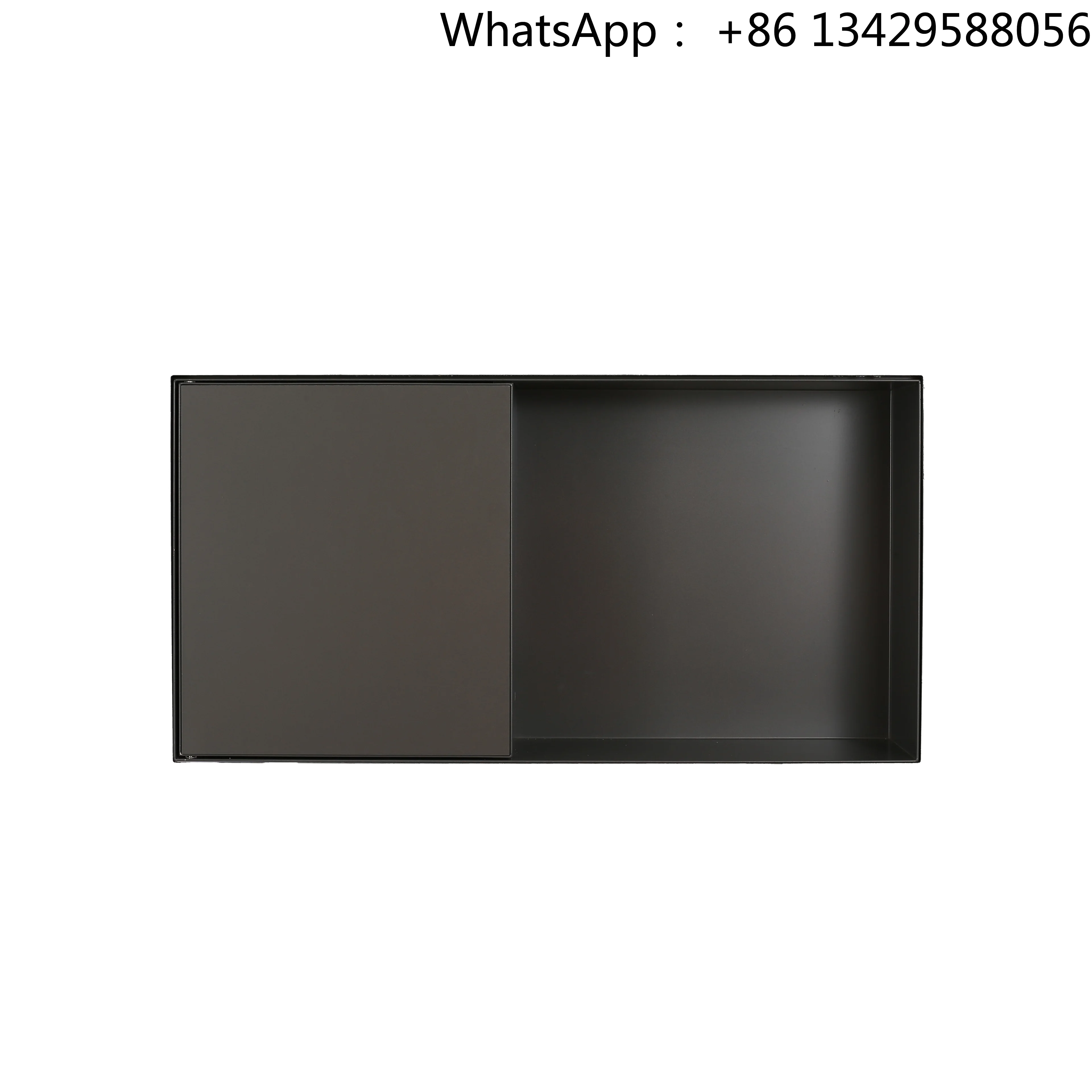 Modern Style SUS304 Steel Invisible Edge Niche Shelf Inlay Hidden Door Storage Bathroom Locker Thin Border Tile for Embedded