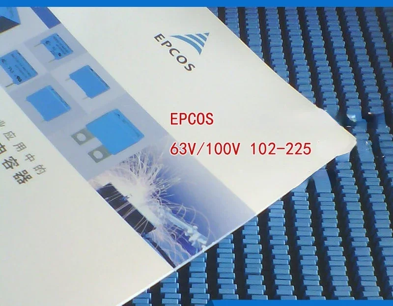 100pcs EPCOS Film Correction capacitor 63V/100V 1nF/1.5/2.2/3.3/10/22/33/47nF 0.1uF/0.22/0.33/0.47/0.68/1uF/2.2uF pitch 5mm 5%