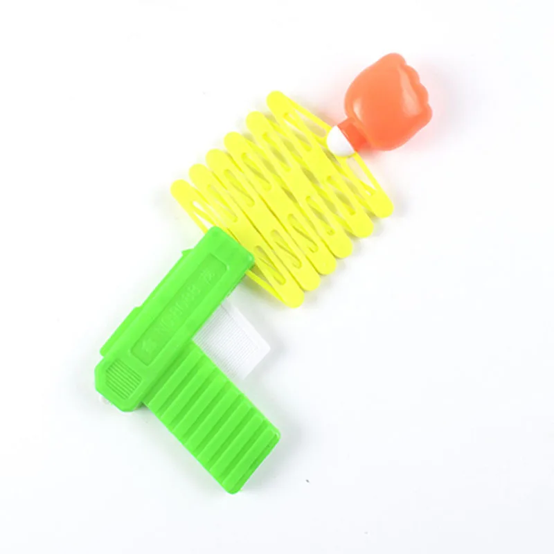 Classic Baby Elastic Telescopic Toy Gun Funny Novelty Punch Gags Magic Tricks Kids Toys Stress Reliver Christmas Gift