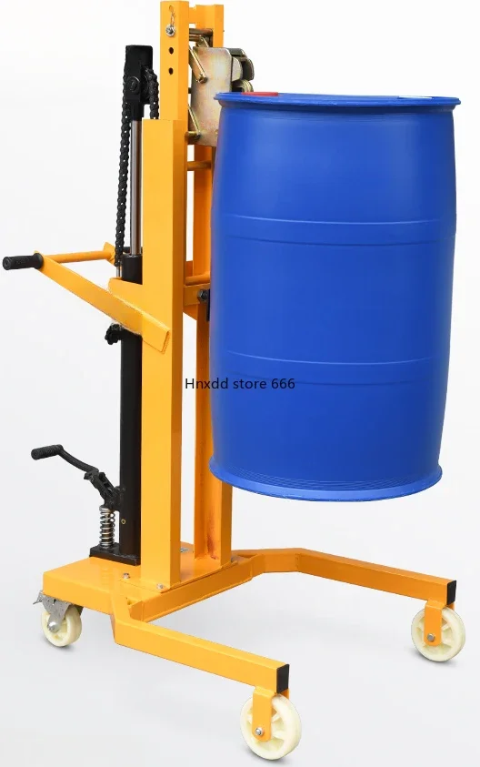 Heavy duty oil drum truck Manual hydraulic lift forklift