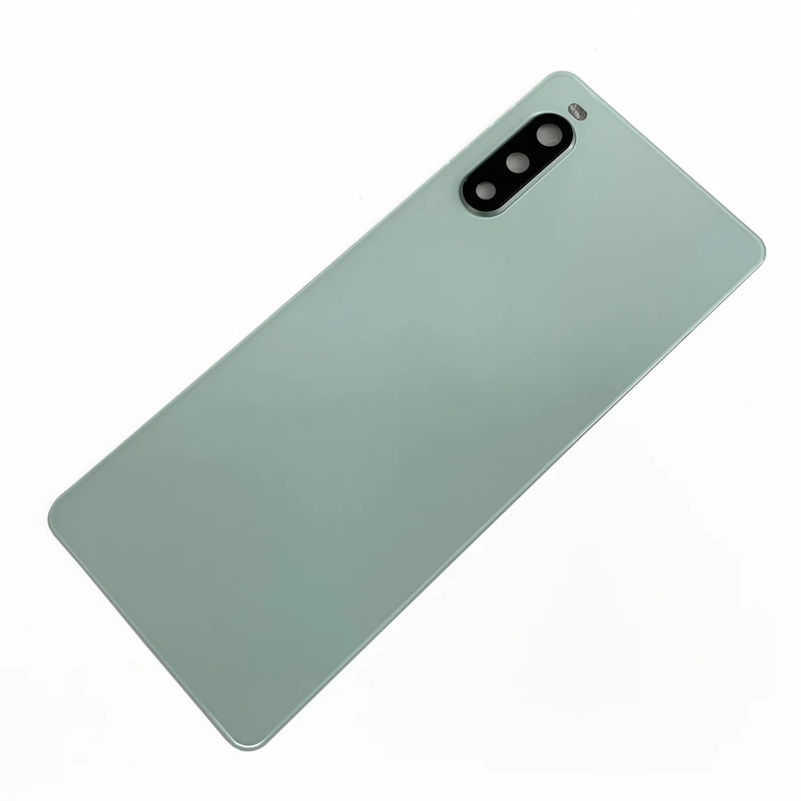 Original New For Sony Xperia 10 II Back Battery Cover Glass Housing Rear Door Case Parts Replacement With Camera Lens