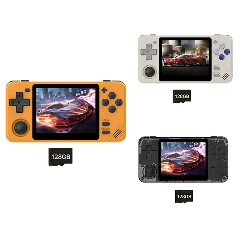 

RGB10X Handheld Game Console 3.5 Inch IPS Screen 128GB Open Source For GBA GBC PSP NDS Simulator Video Game Console