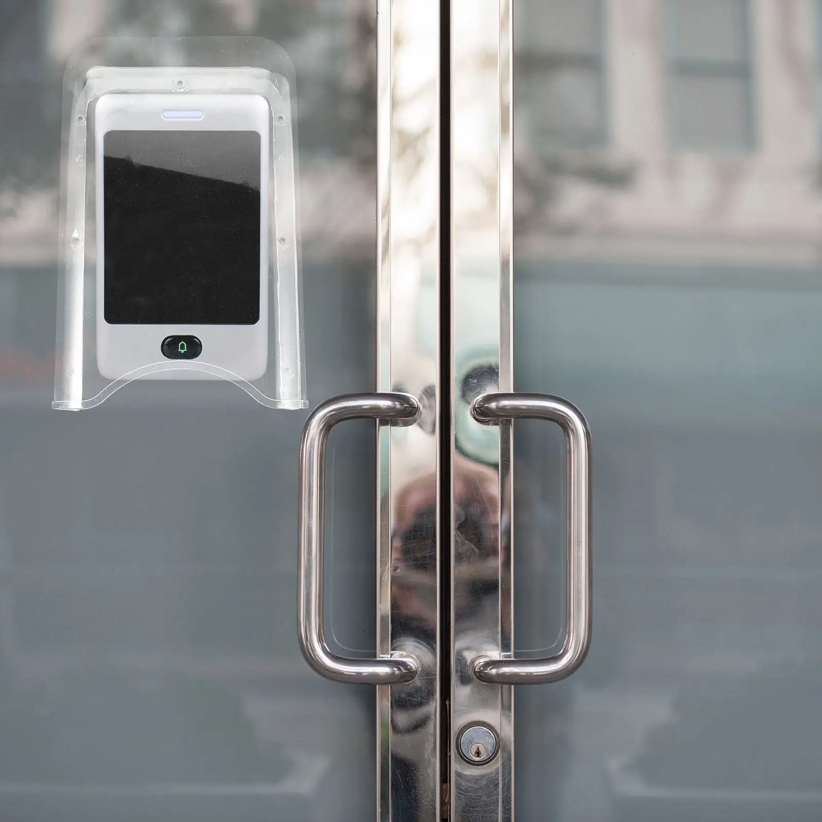 Outdoor Doorbell Cover Transparent Weatherproof Rain Shield for Door Locks and Electronic Devices