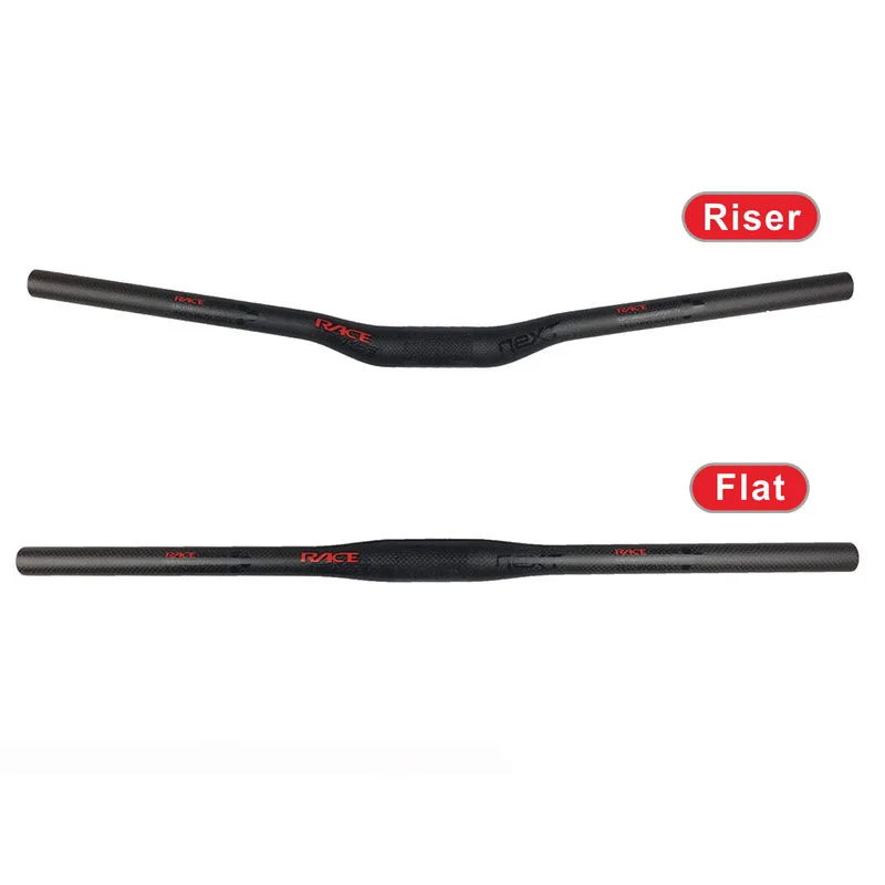 Race Face NEXT Mountain bike 3K full carbon fibre flat Horizontal carbon bicycle handlebar MTB bike parts 31.8*580-760mm black