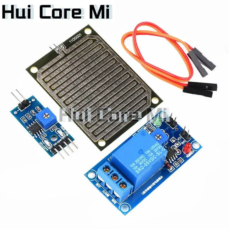 Snow and rain drop detection sensor humidity module rain weather module Arduino relay control module rain sensor module