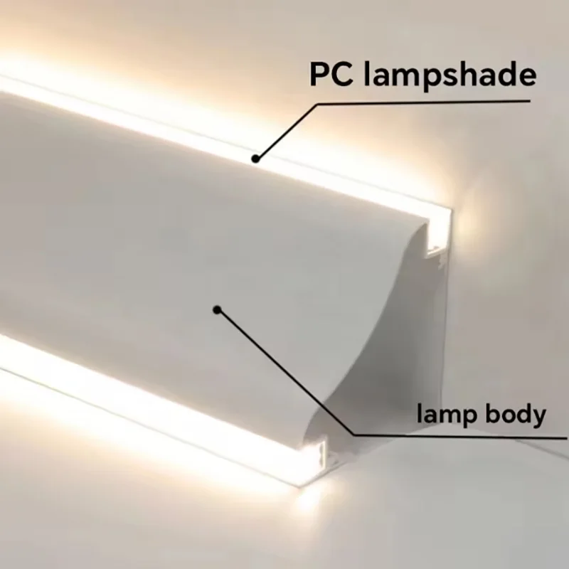 69mm x 69mm 1 m / szt. Aluminiowa linia sufitowa do użytku domowego do montażu powierzchniowego Profil aluminiowy LED