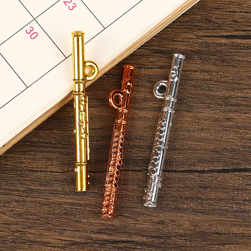 1Pcs Dollhouse Simulation Miniature Musical Instrument Flute Model Toy Decoration Accessories